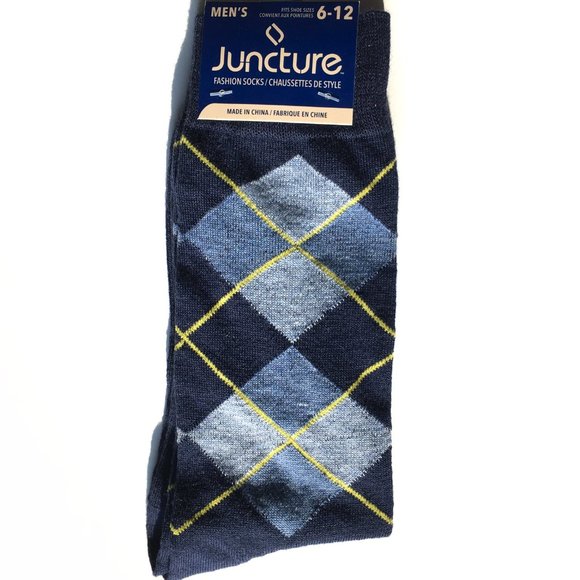 Other - *3/$15* Mens Blue Argyle Socks